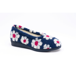 art. 2007 pantofola donna inverno
blu fiori bianchi e rossi