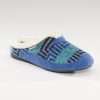ART. 1512 - Ciabatta donna in lana colore Blu