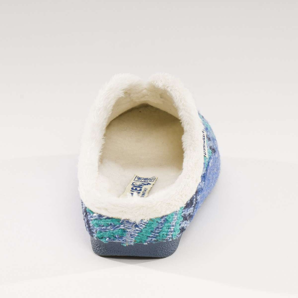 ART. 1512 - Ciabatta donna in lana colore Blu