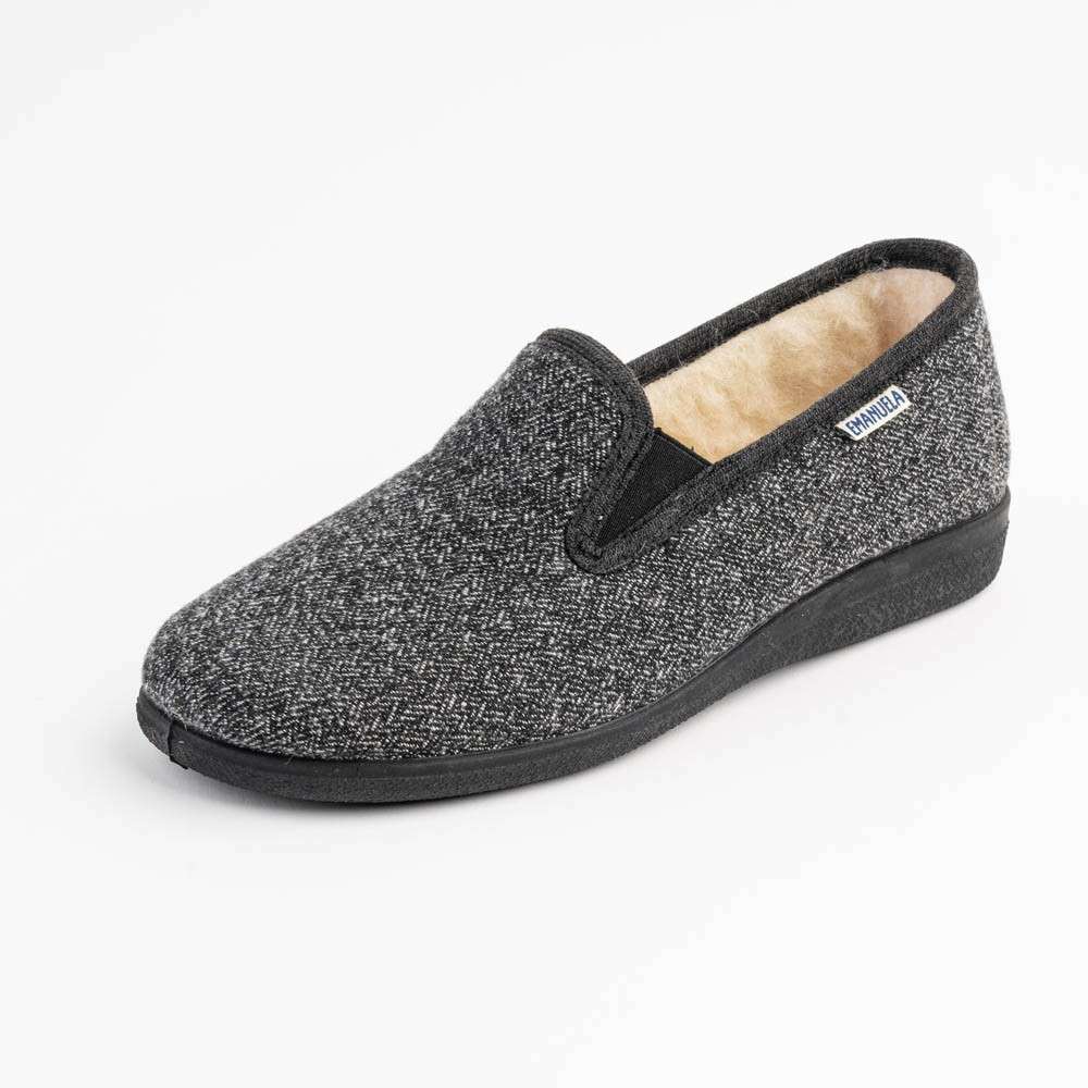 Art. 584 - pantofola invernale uomo colore grigio