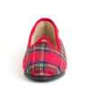 ART. 363 - pantofola donna friulana stoffa scozzese rossa | Calzaturificio Emanuela