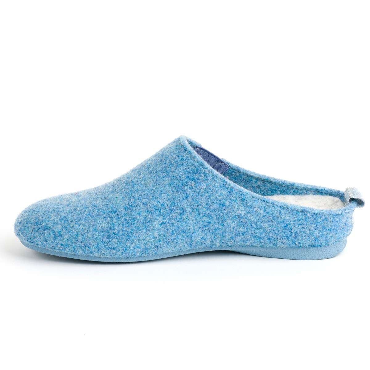Art. 1546 - Ciabatta donna invernale azzurra | Calzaturificio Emanuela