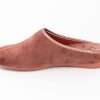 Art. 1563 - Ciabatta donna in velluto color rosa antico | Calzaturificio Emanuela