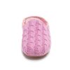 Art. 1535, Ciabatta donna in maglia di lana, colore rosa
