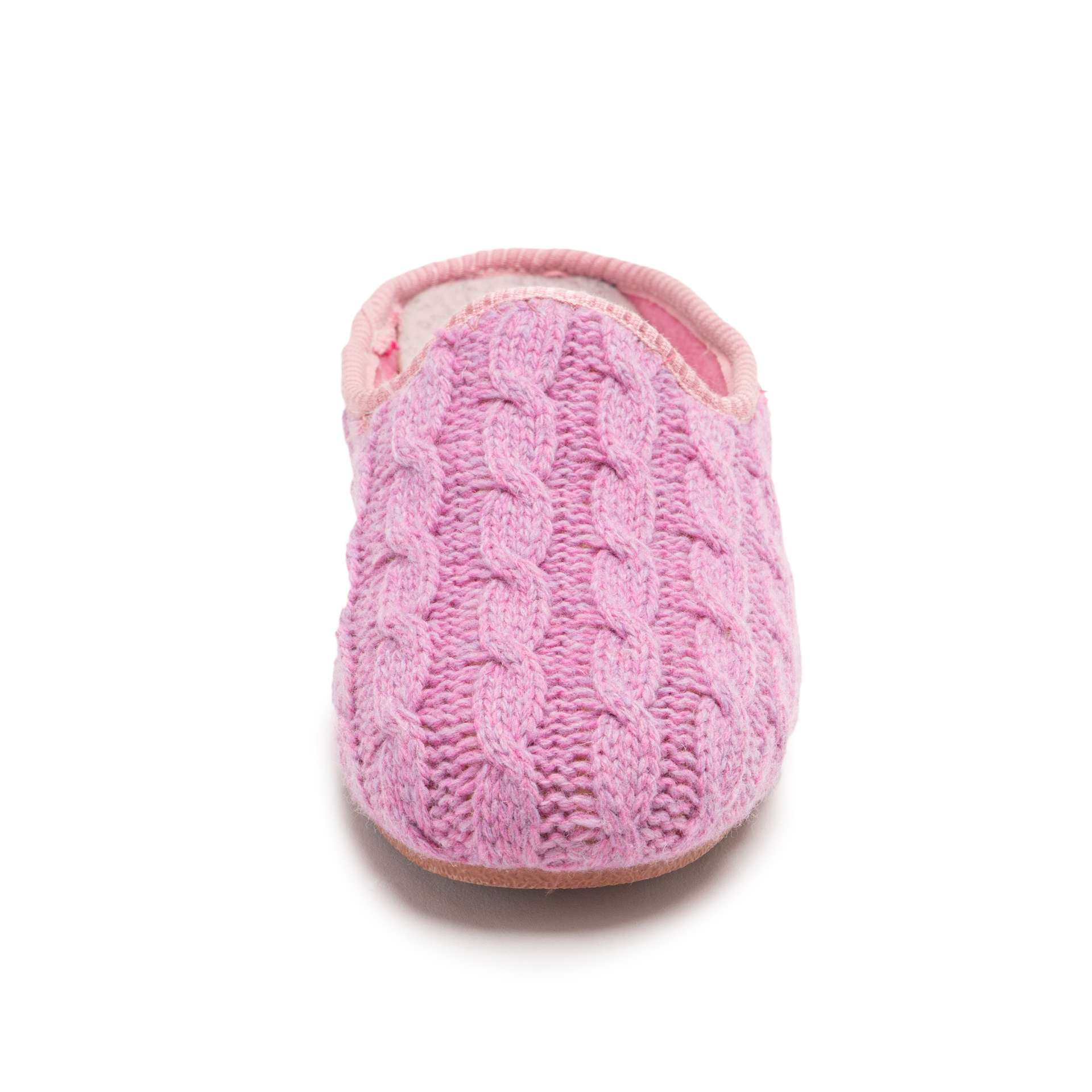 Art. 1535, Ciabatta donna in maglia di lana, colore rosa