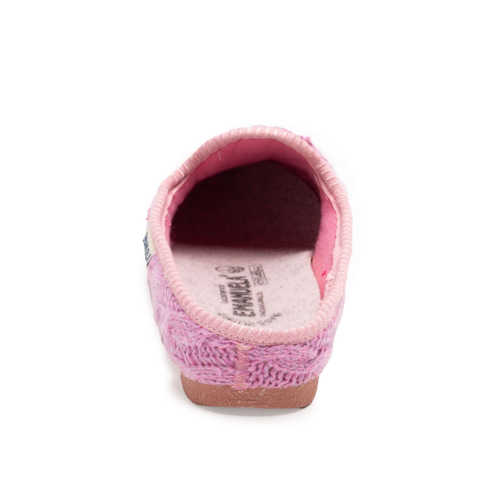 Art. 1535, Ciabatta donna in maglia di lana, colore rosa