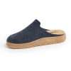 Art. TEN colore blu ciabatta invernale da donna Calzaturificio Emanuela made in Italy