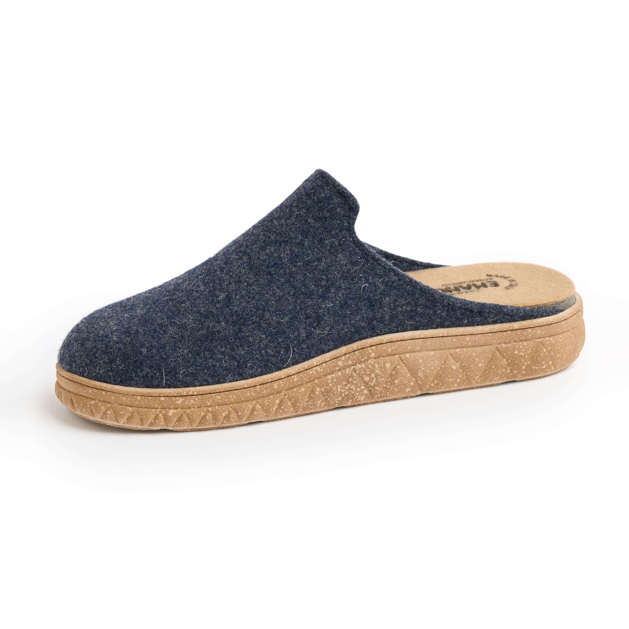 Art. TEN colore blu ciabatta invernale da donna Calzaturificio Emanuela made in Italy