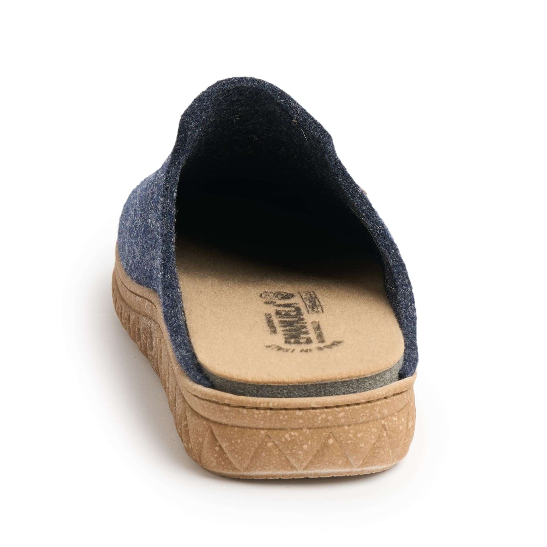 Art. TEN colore blu ciabatta invernale da donna Calzaturificio Emanuela made in Italy