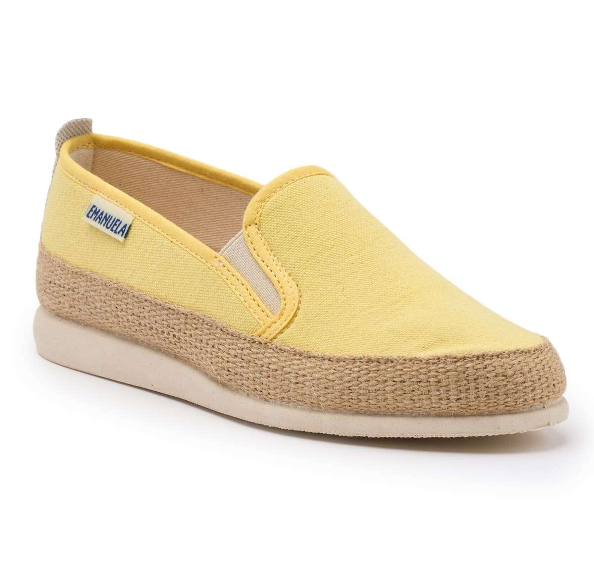 Art.384 - calzatura donna estate color giallo limone Calzaturificio Emanuela