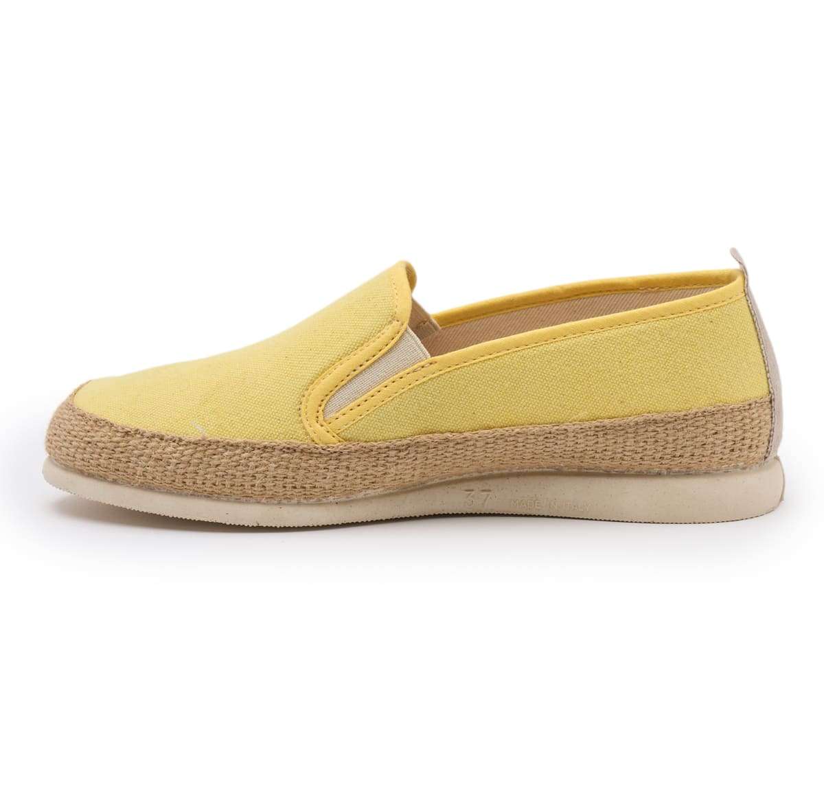 Art.384 - calzatura donna estate color giallo limone Calzaturificio Emanuela