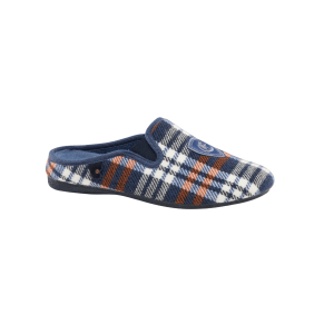 art. 1600 ciabatta uomo invernale blu scozzese